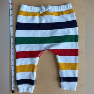 HBC Stripes 6-12 month old fleece sweatpants featuring Hudson Bay stripes